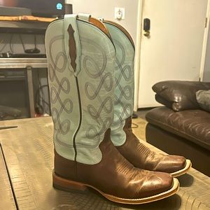 Tony Lama Naomi Sky Blue Boots